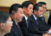 俄罗斯联邦总统弗拉基米尔•普京与中华人民共和国主席习近平会晤