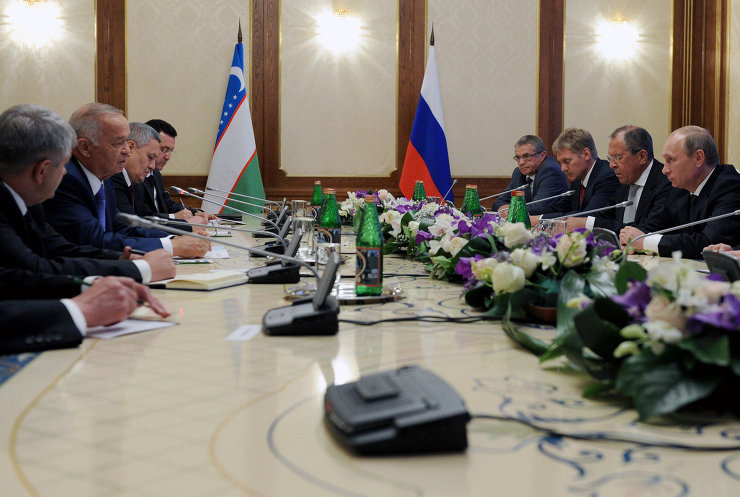 Russian President Vladimir Putin met with President of Uzbekistan Islam Karimov