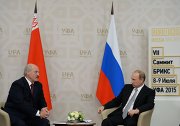 俄罗斯联邦总统普京与白俄罗斯总统卢卡申科举行会谈