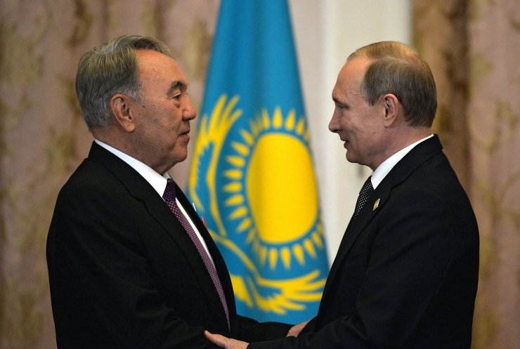 President of the Russian Federation Vladimir Putin meets with President of the Republic of Kazakhstan Nursultan Nazarbayev
