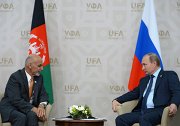 俄罗斯联邦总统普京与阿富汗总统加尼举行会谈